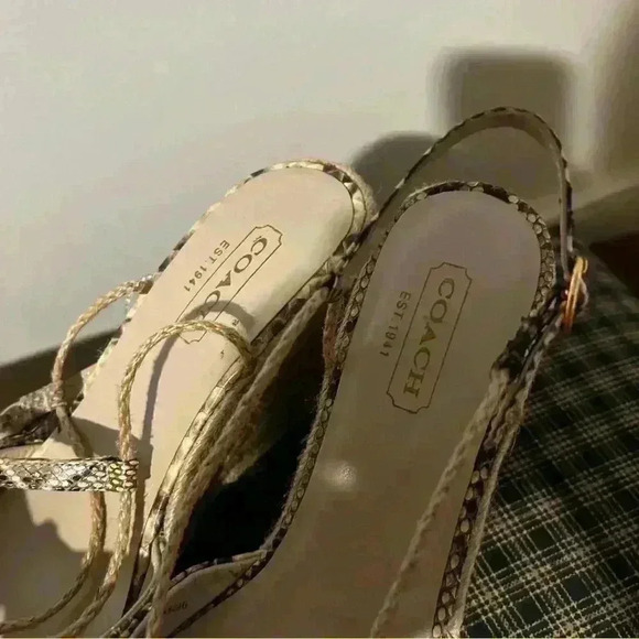 Coach Snakeskin Wedges - Picture 5 of 6